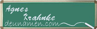 Agnes Krahnke Visitenkarte